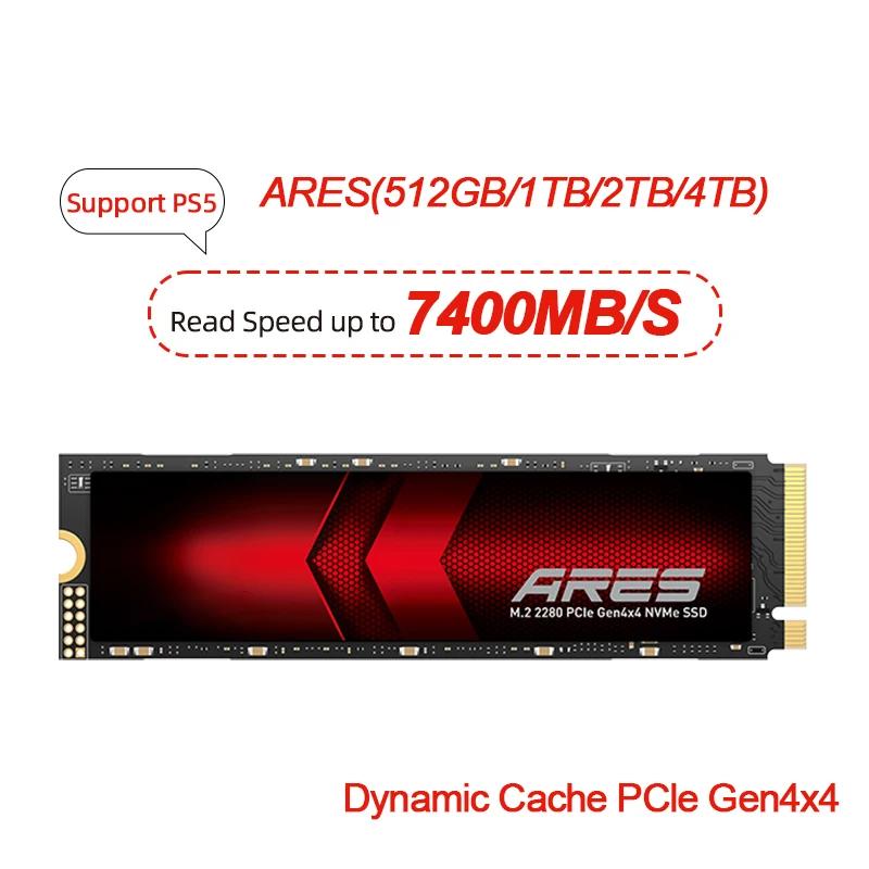 PCIe 4.0 ϵ ̺ ũ, SSD NVME M2, 2TB, 1TB, 512GB, M.2 2280, 4TB  ָ Ʈ 7400 MB/s, ÷̼̽ 5 ƮϿ